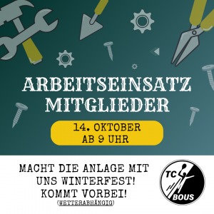 Arbeitseinsatz Mitglieder